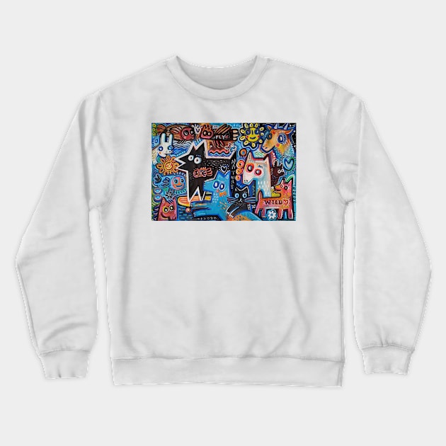 animals Crewneck Sweatshirt by Angel Rivas